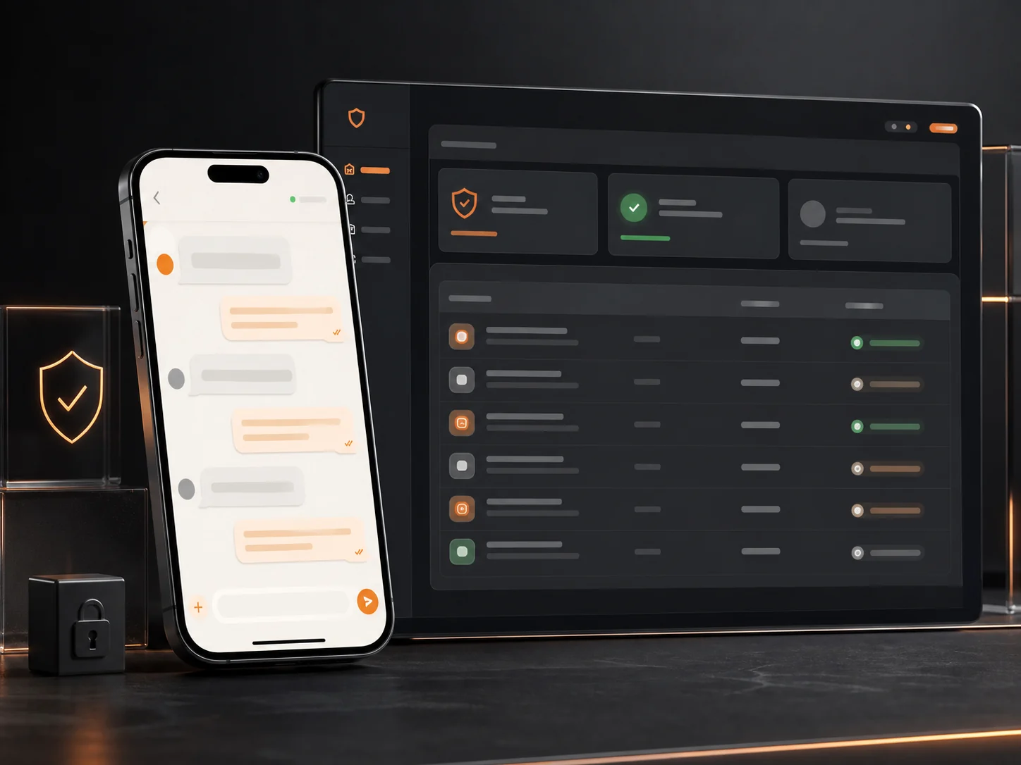 Secure conversational trading assistant and transaction dashboard